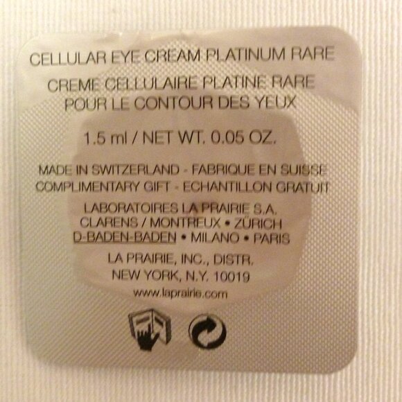 La Prairie Silver and White Eye Cream 4 x 1.5ml - Picture 8 of 8